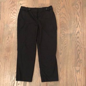 Loft cropped black pants
